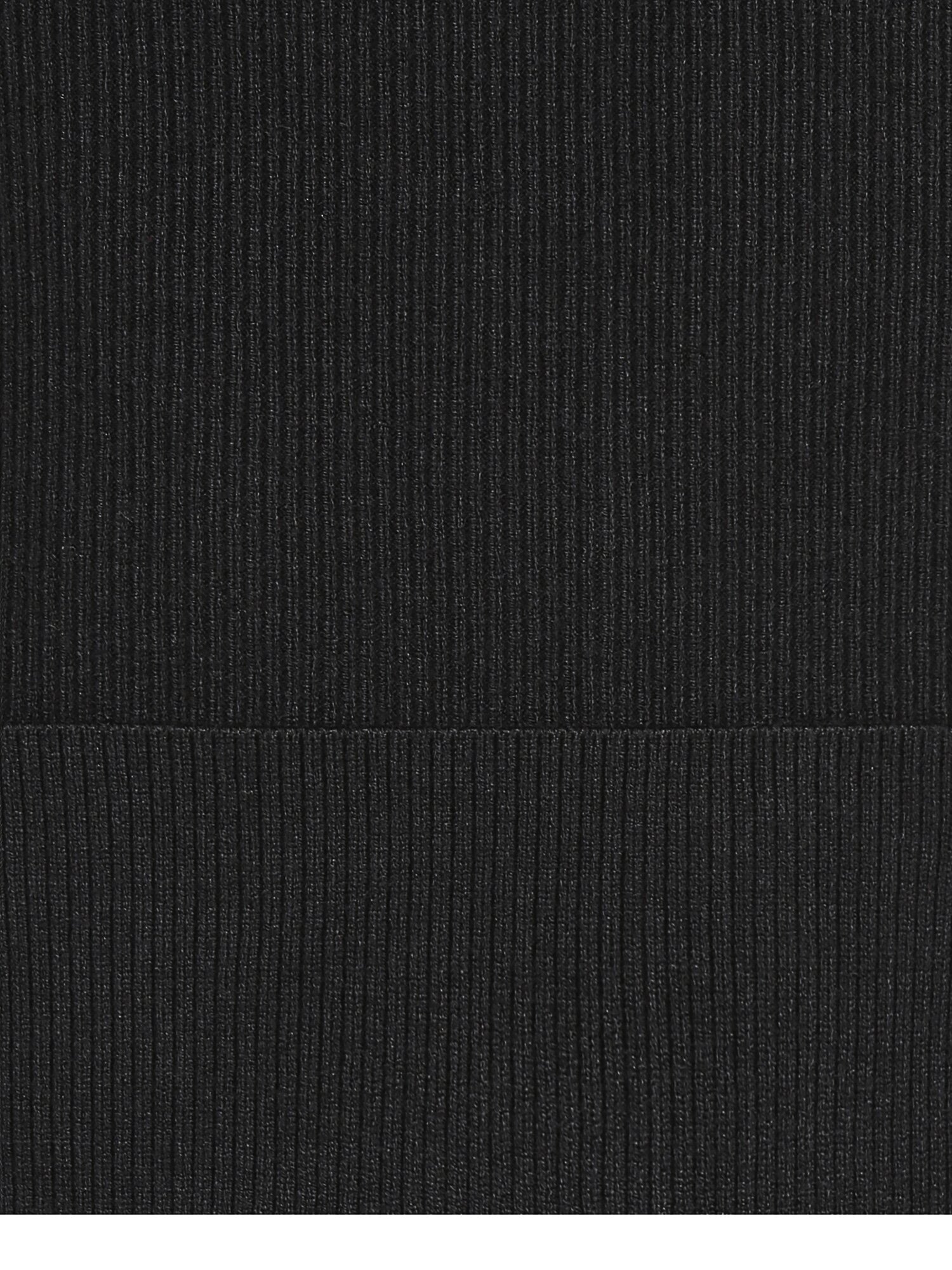 골지 스트링 밴딩 니트 스커트 (BLACK)