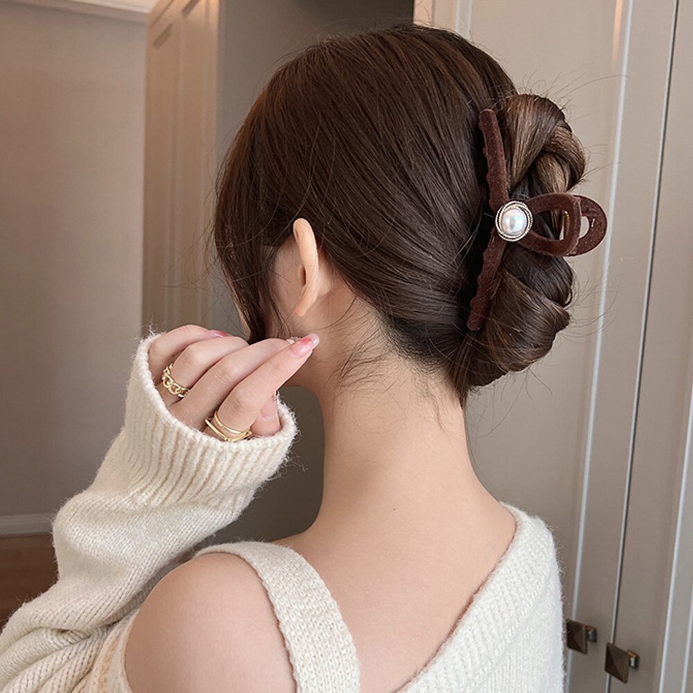 루린 포인트 진주 올림머리 헤어 집어핀