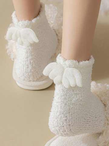 일란나 겨울 기모 양말 따뜻한 보온 방한 수면 양말