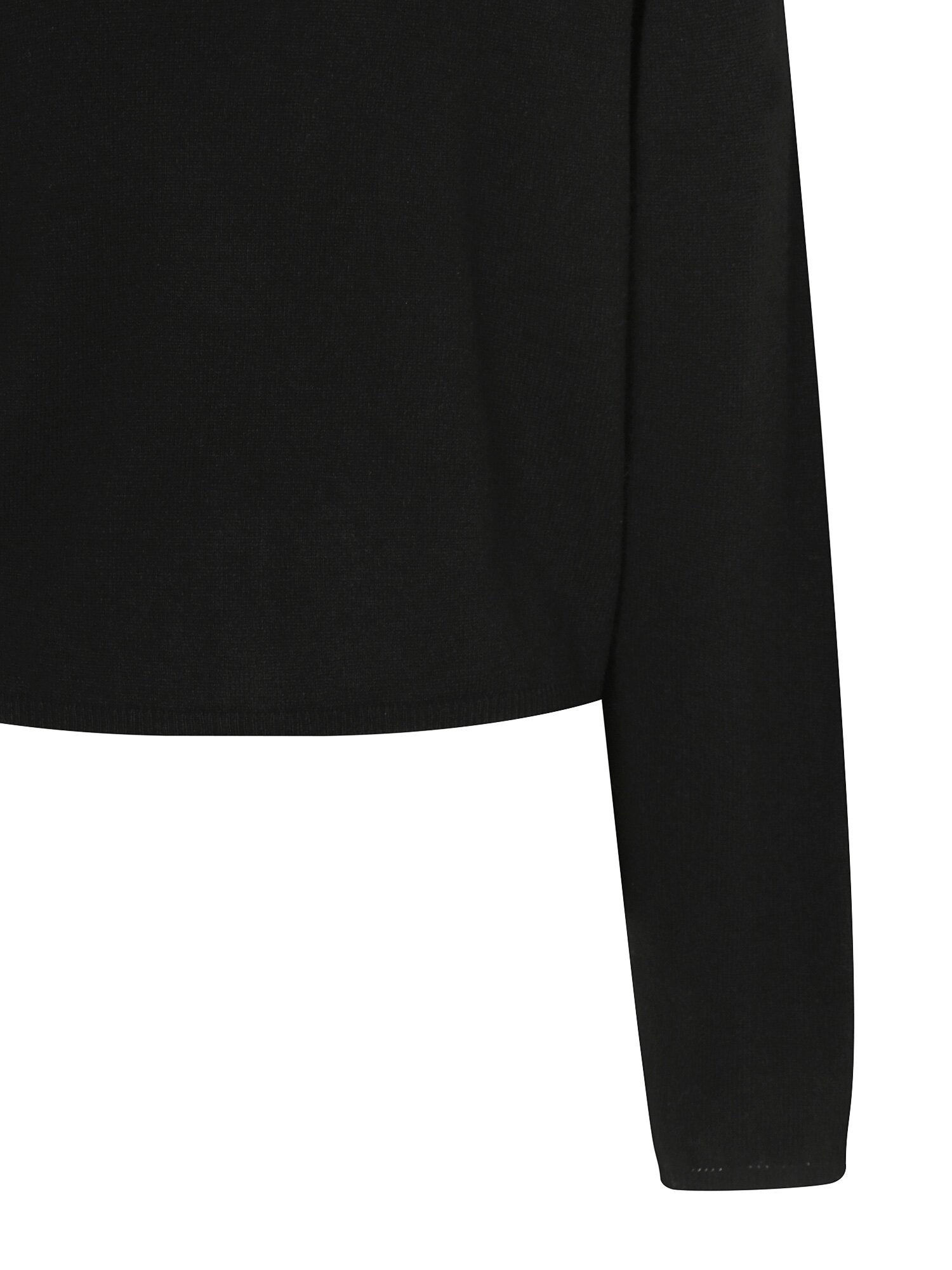 울 브이넥 크롭 가디건 (BLACK)