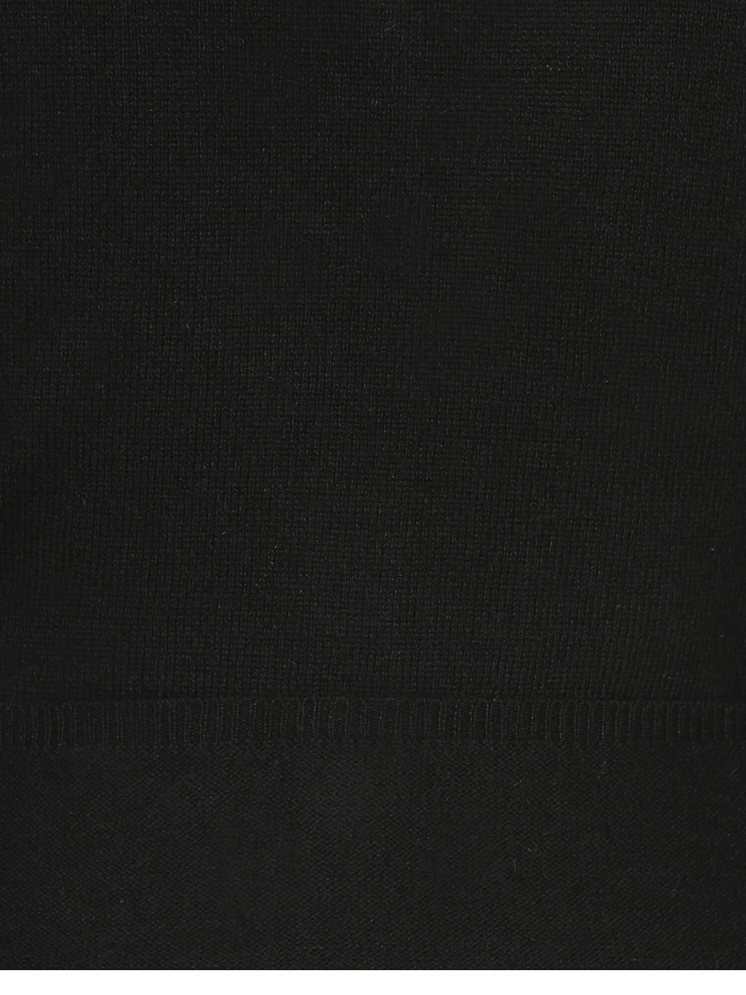 울 브이넥 크롭 가디건 (BLACK)
