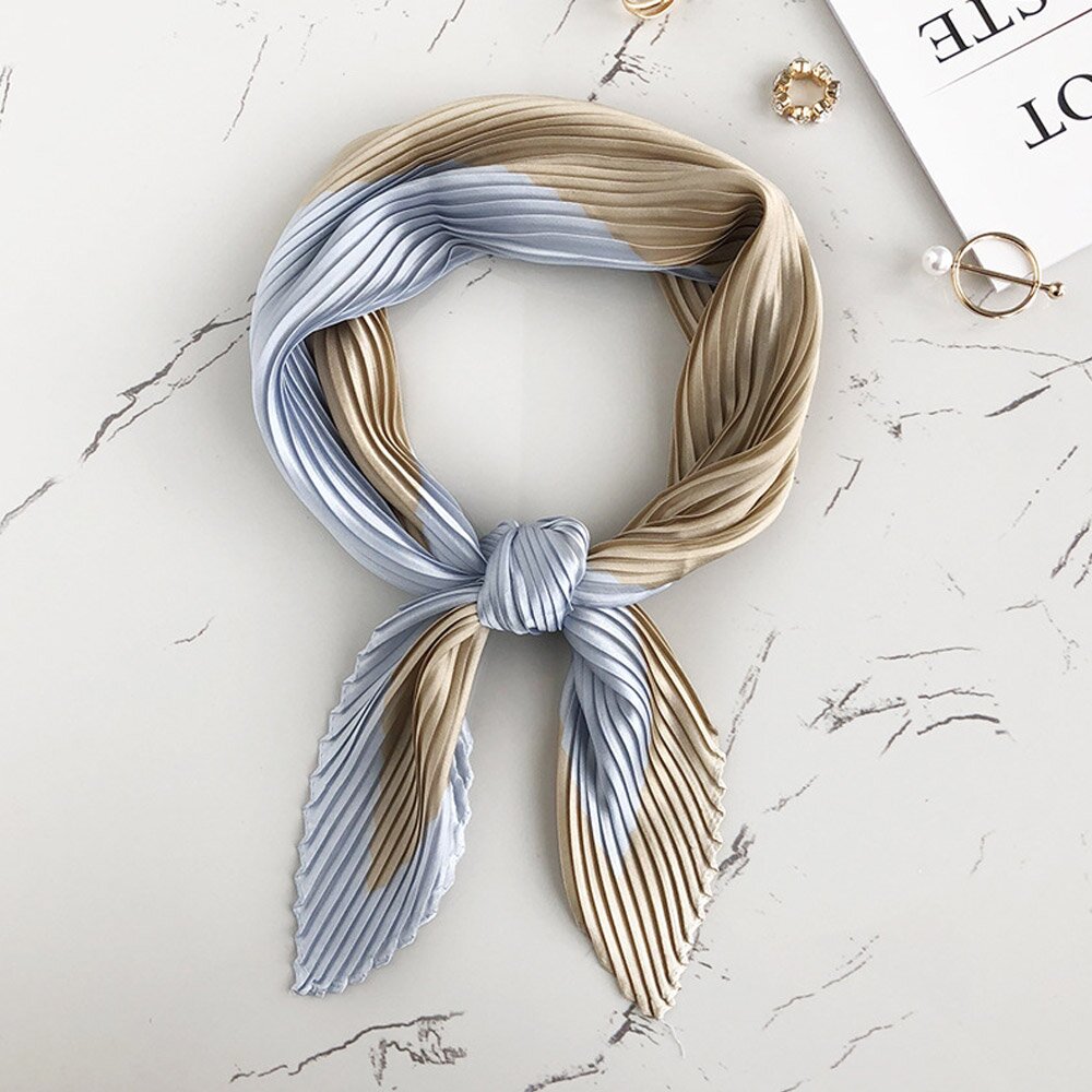 아마 소프트 베이직 배색 스카프