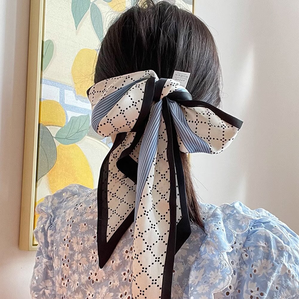 루아레 타이 롱 마름모 도트 롱 방도 목 스카프