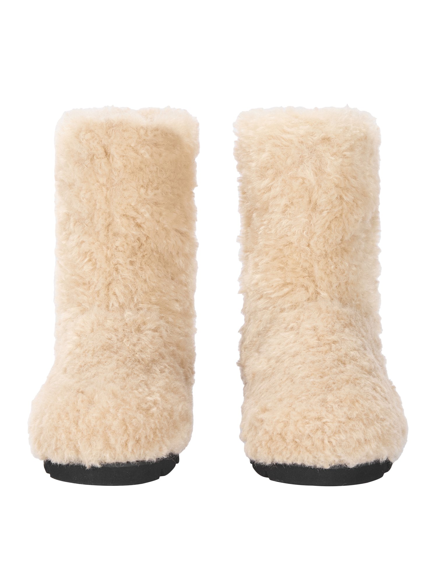 Basic Fake fur boot_ivory