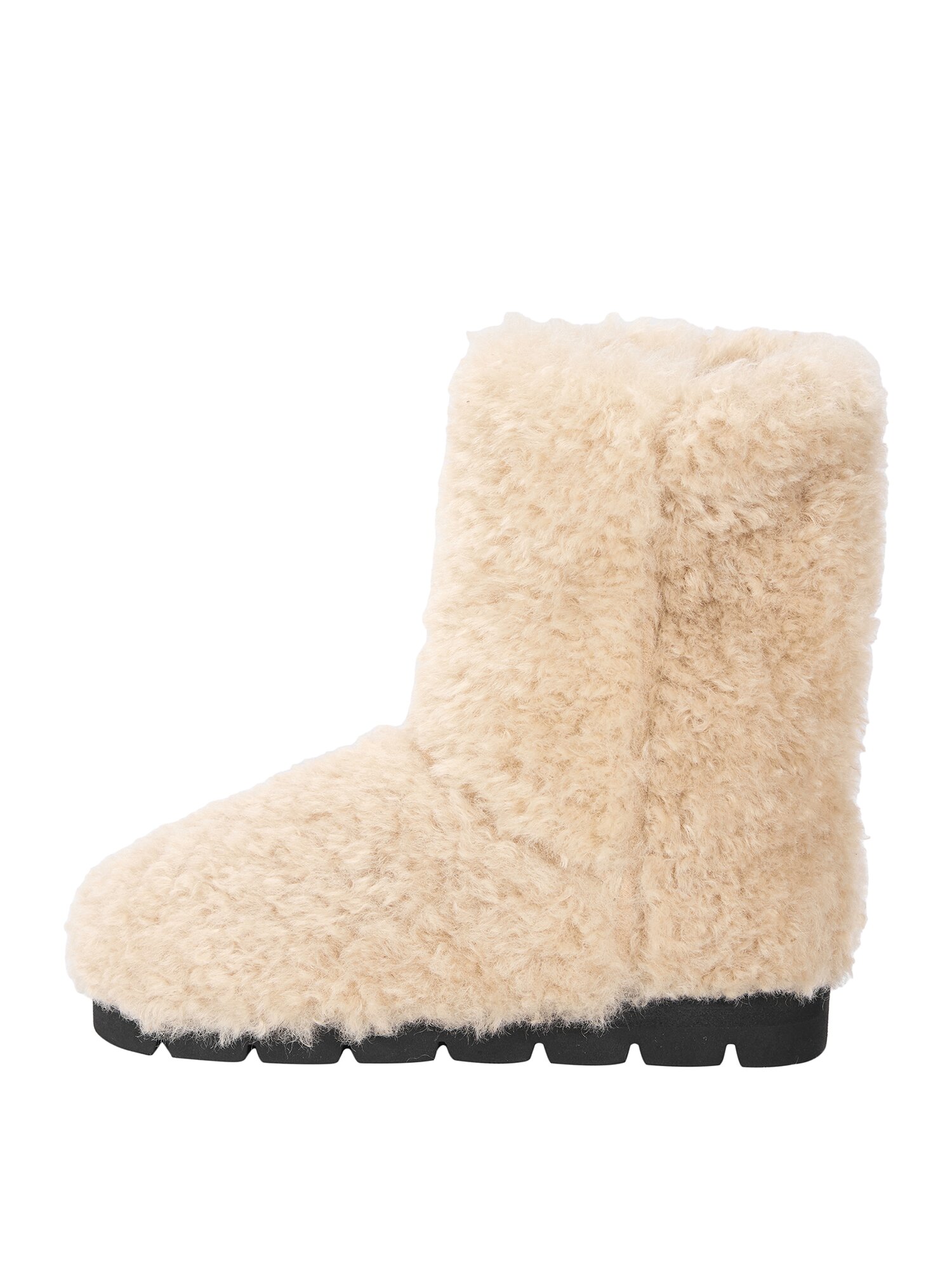 Basic Fake fur boot_ivory