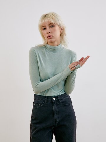 Basic turtleneck_Mint