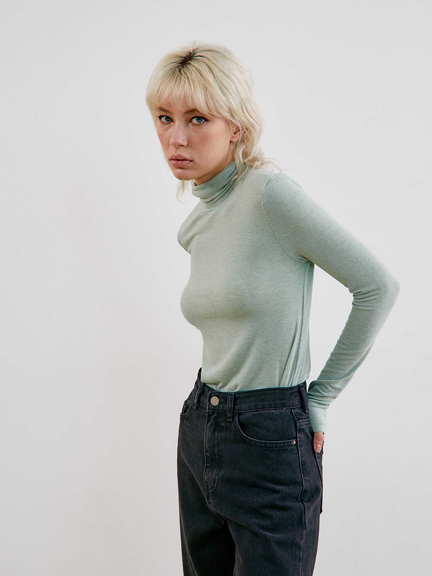 Basic turtleneck_Mint