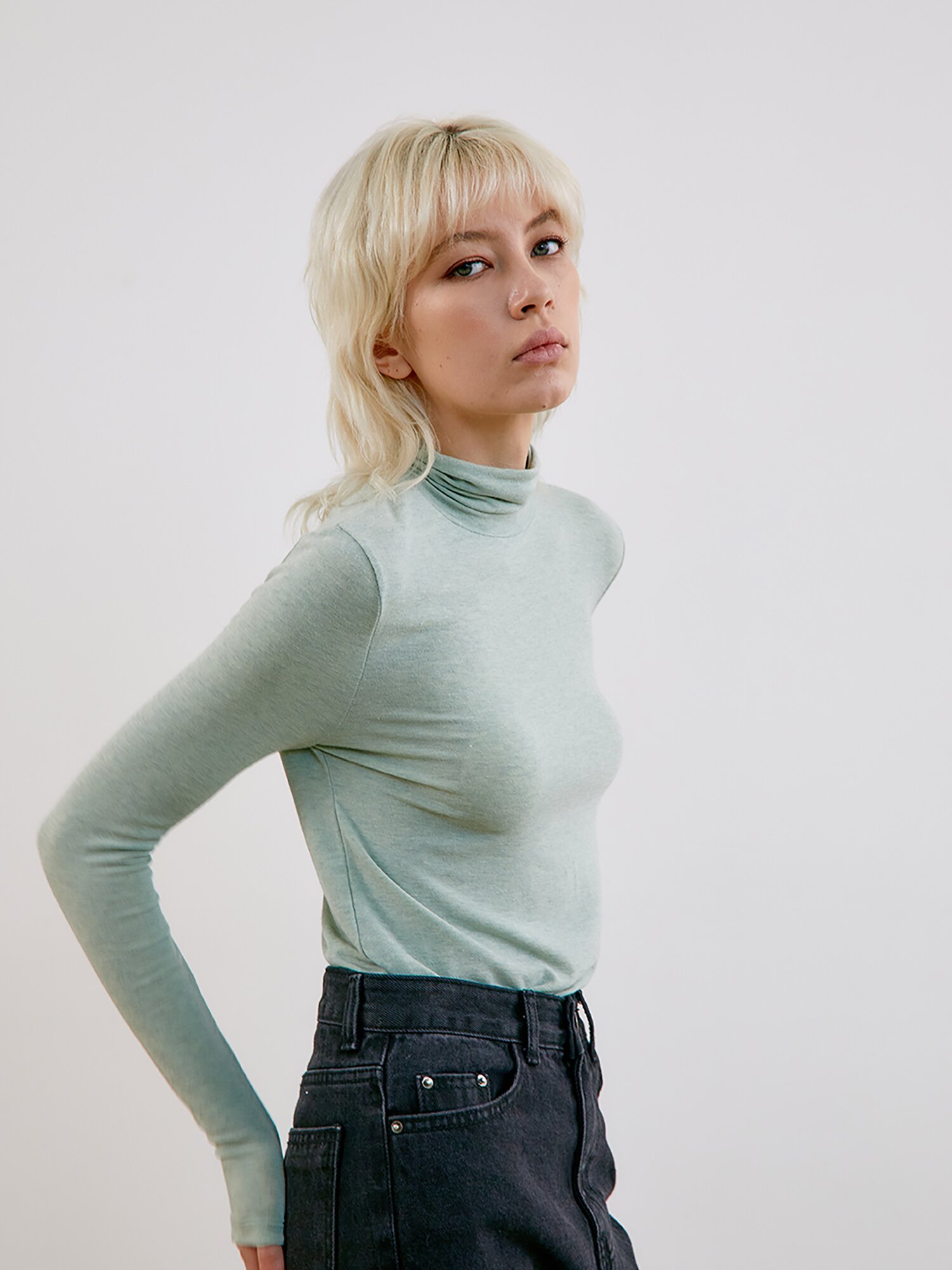 Basic turtleneck_Mint