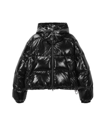 Duck down puffer padding jumper_black