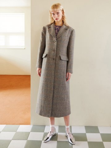 [일루스트리스일루전] BG HERRINGBONE MERINO COAT
