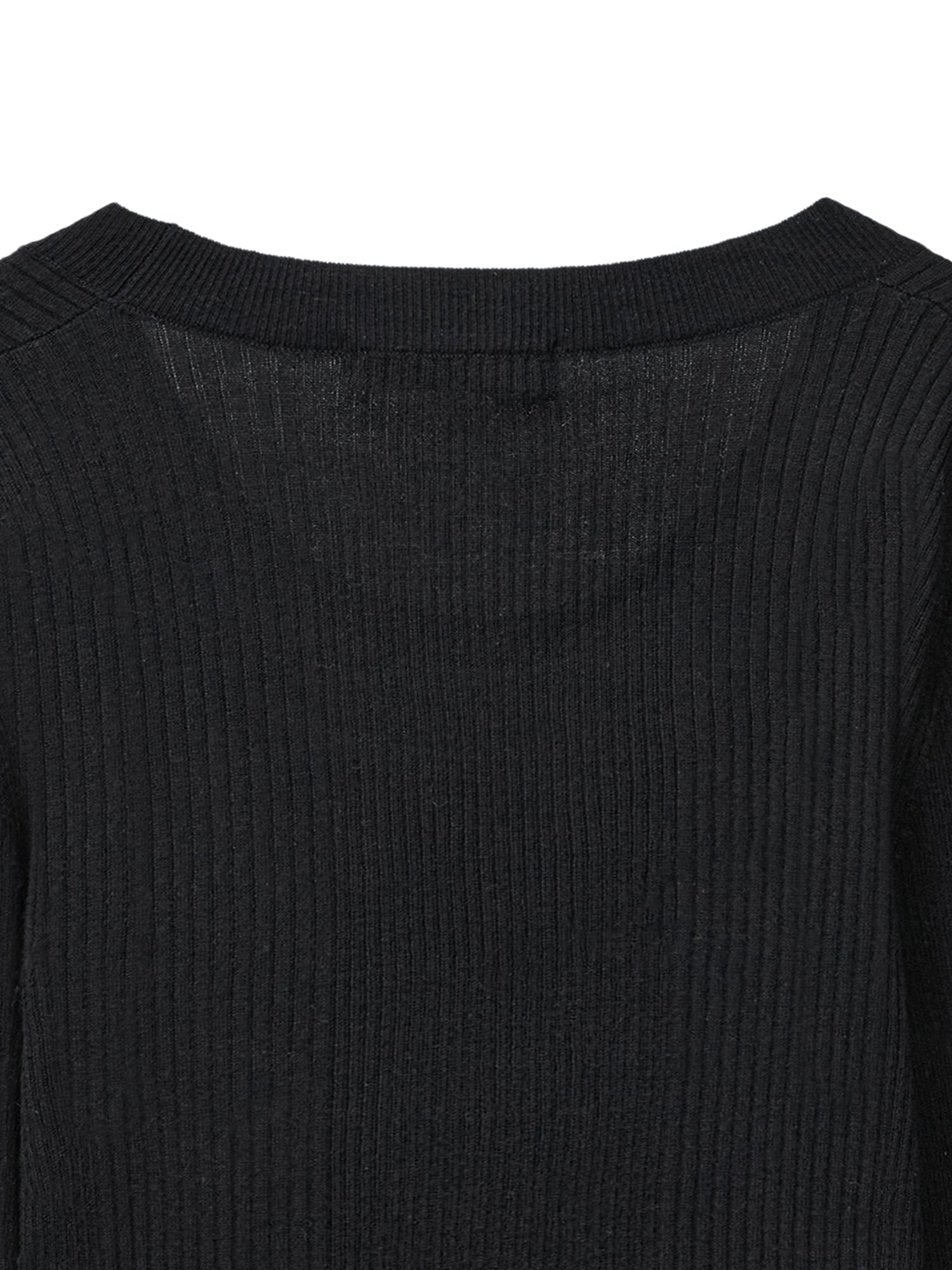Round neck knit_black