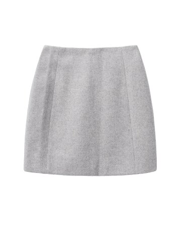 Rosy wool mini skirt_gray
