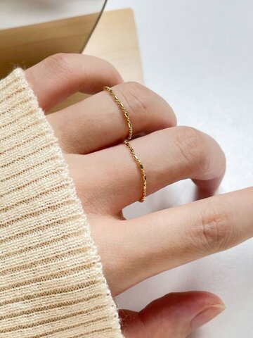 토니스 실반지 925실버 레이어드 데일리 왼손 검지 중지 엄지 체인 반지