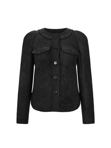 Wool tweed jacket_black