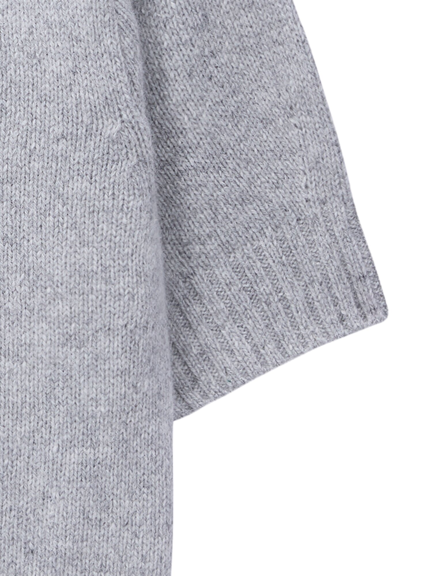 Alpaca short sleeve knit_gray