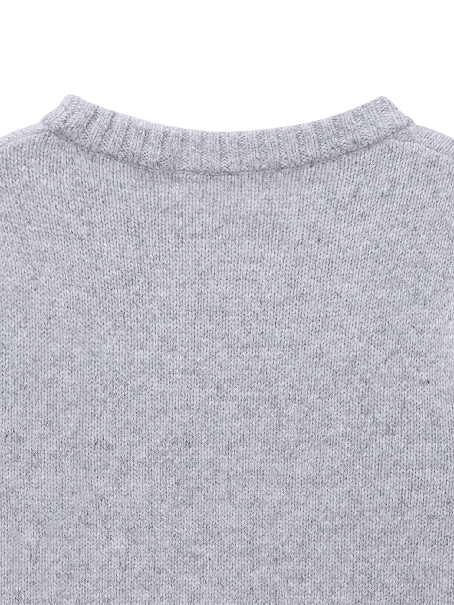Alpaca short sleeve knit_gray