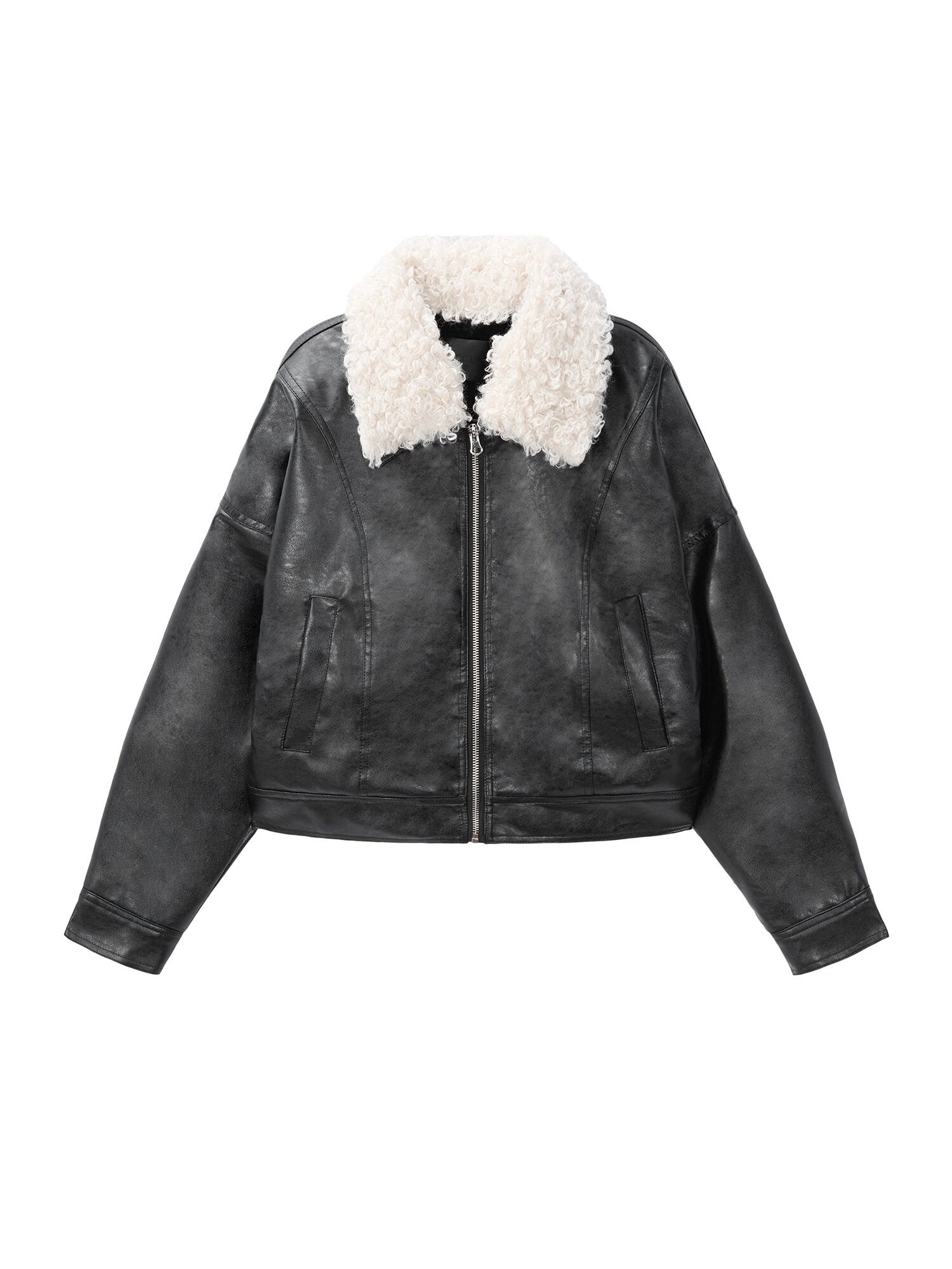 Mustang leather jumper_black