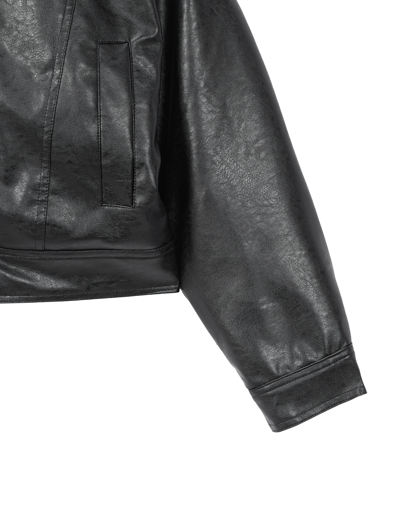 Mustang leather jumper_black