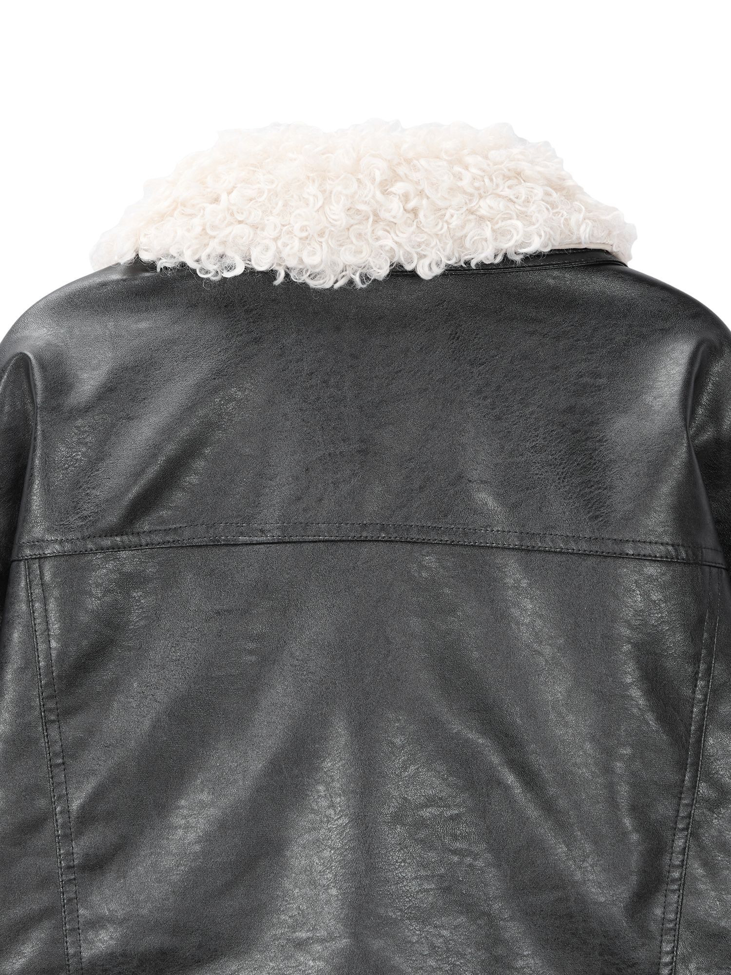 Mustang leather jumper_black