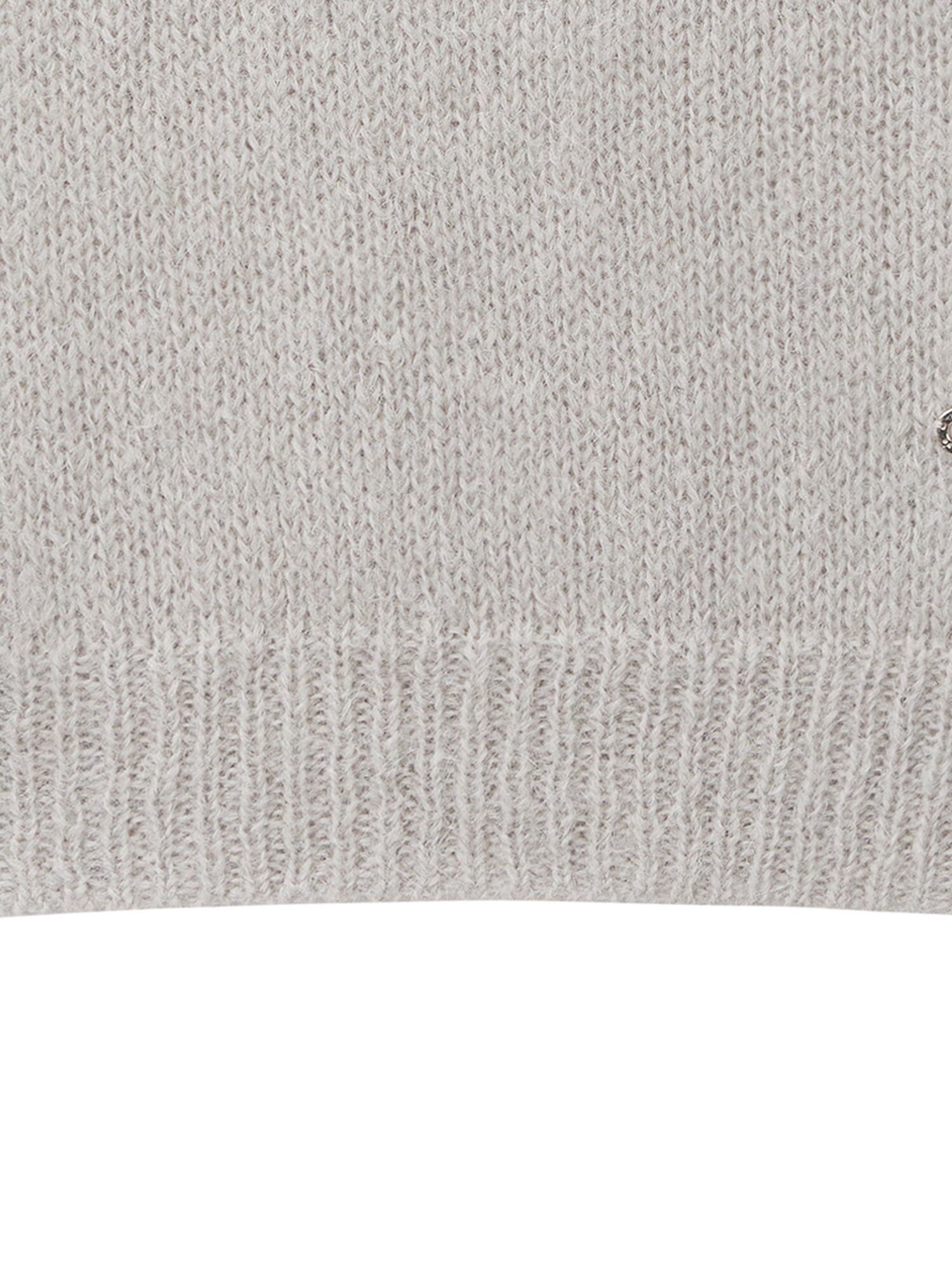 Mohair short sleeve knit_beige