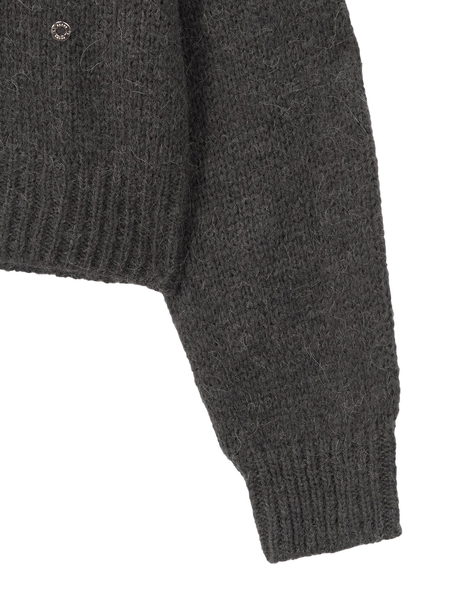 Round wool knit_charcoal