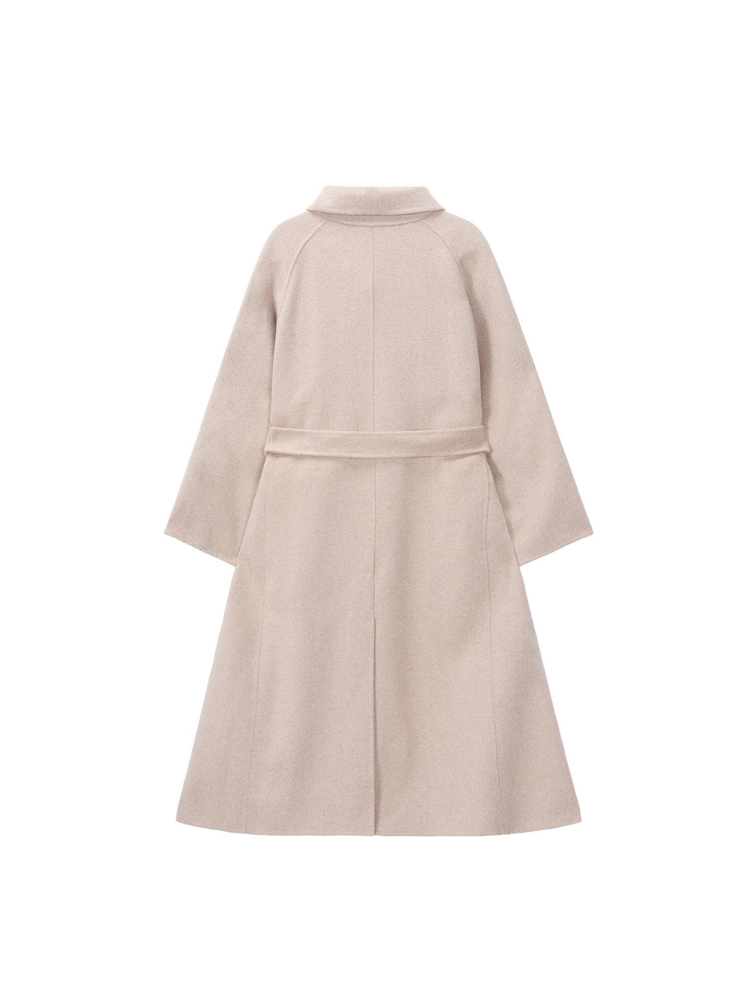 Wool maxi long coat_beige