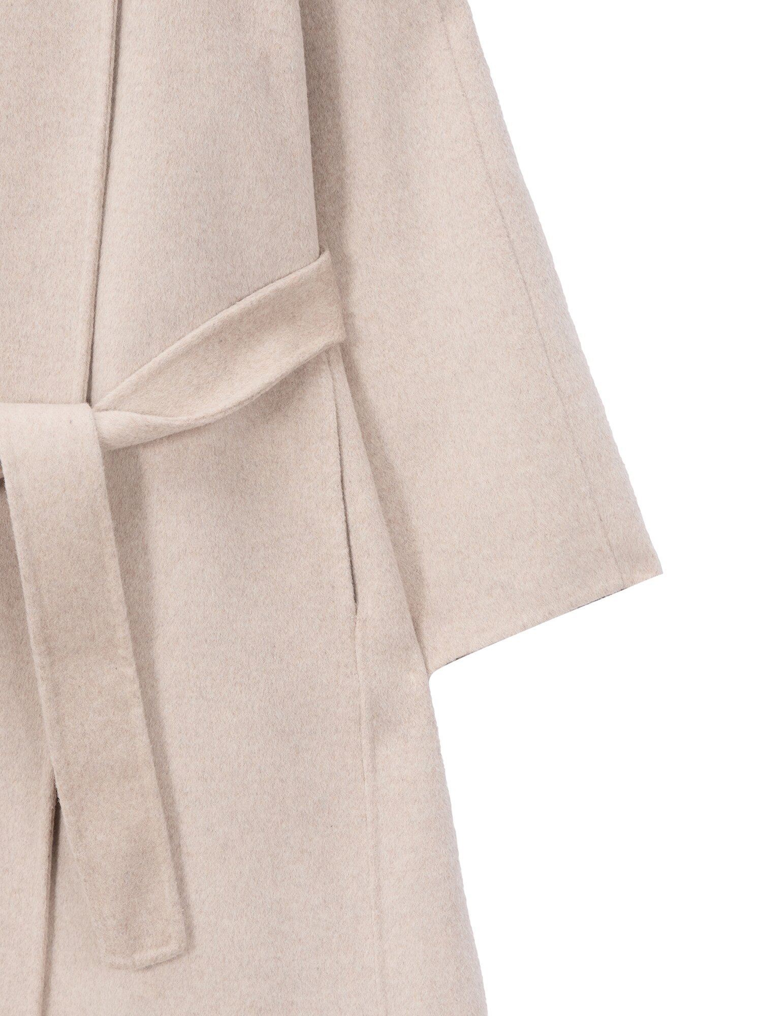 Wool maxi long coat_beige