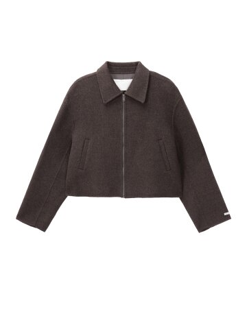 Handmade wool blouson_brown