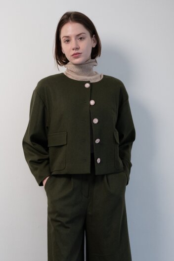 [24FW] Bois de blougne Jacket [Paris Collection] 레떼르넬 루즈핏 모직 자켓