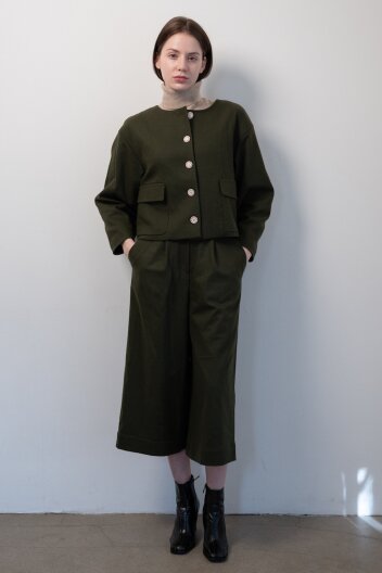 [24FW SALE] Bois de blougne Pants [Paris Collection] 레떼르넬 와이드 모직 팬츠