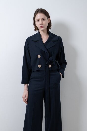 [24FW SALE]  서동주님 착용_Jeogori Jacket (Navy) 레떼르넬 저고리 자켓