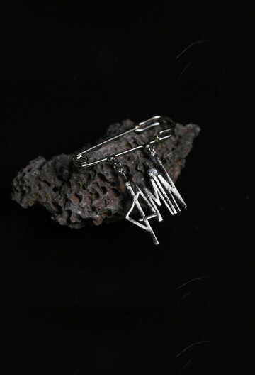 David Jamin Original Signature Key ring/Brooch