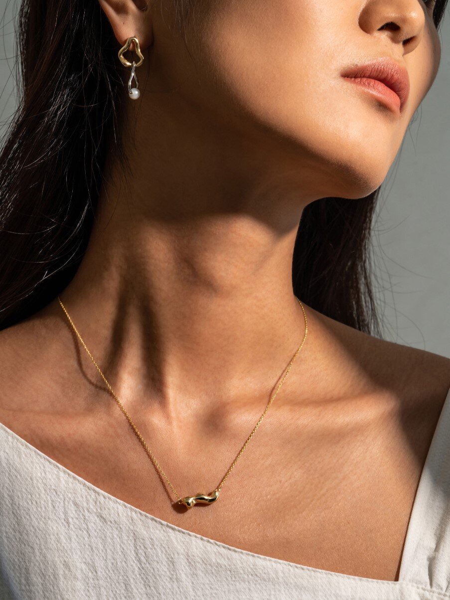 Movement Pendant Silver Necklace