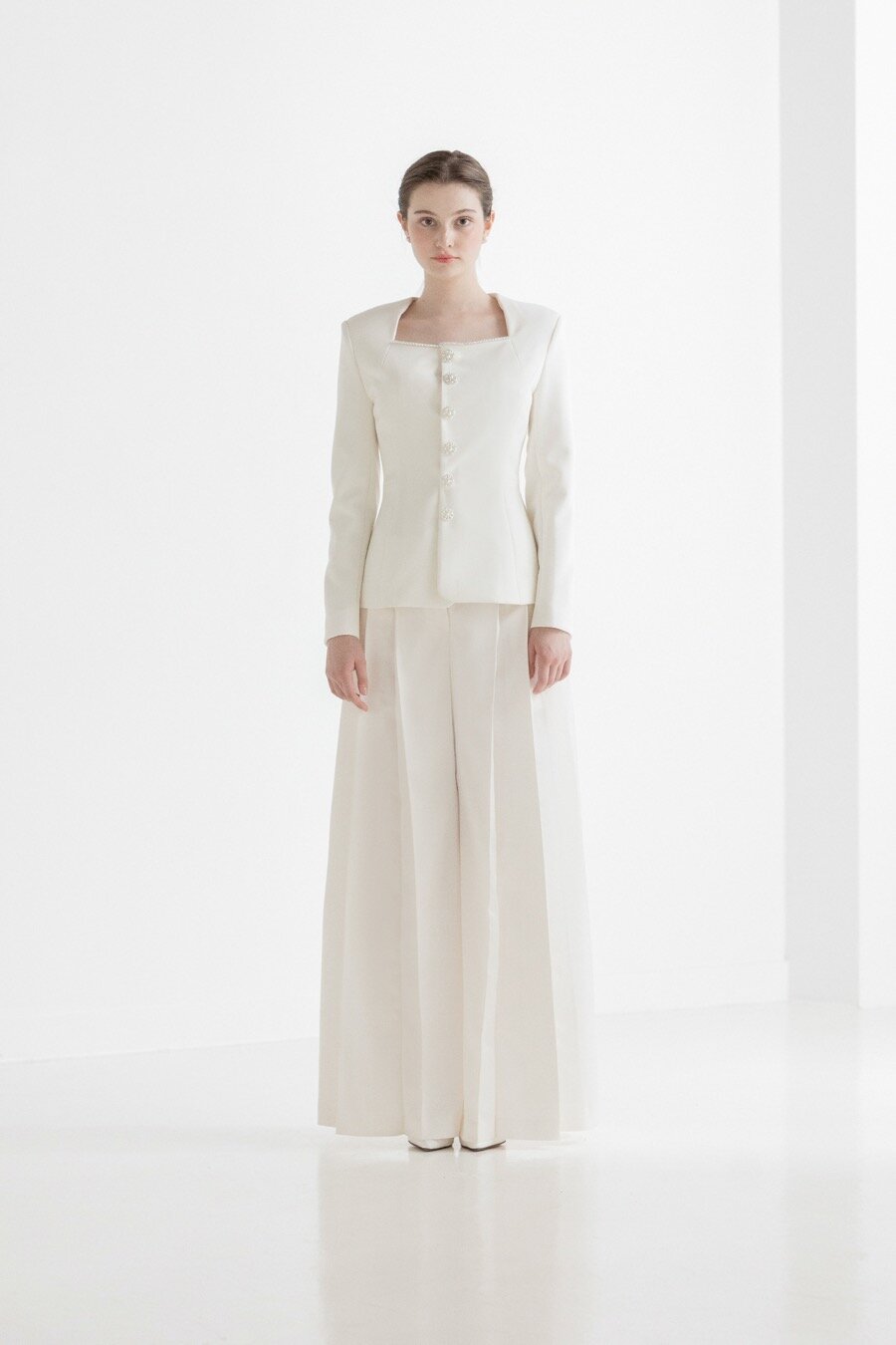[주문제작] Pleats Slacks [IVORY]