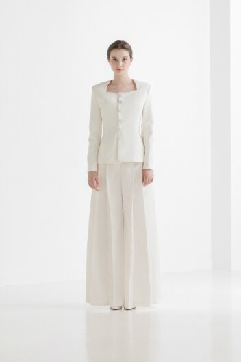 [주문제작] Pleats Slacks [IVORY]