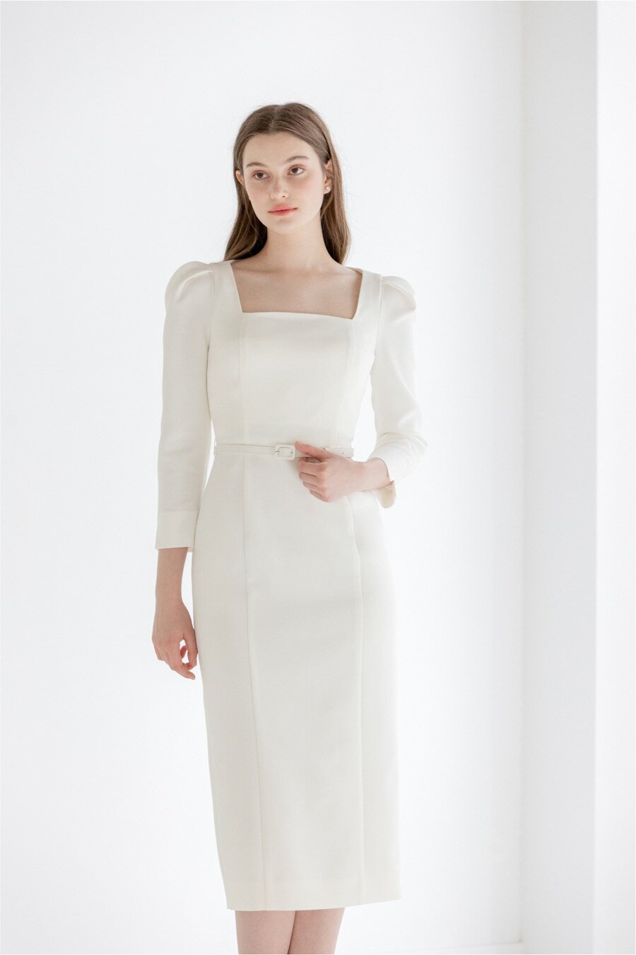Square Neck Slim Dress