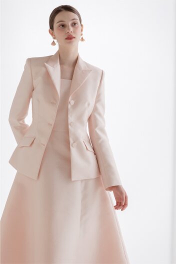 Mikado Tailored Jacket [PEACH]