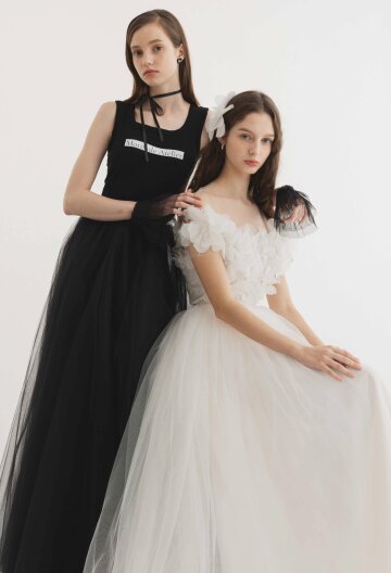 [주문제작] Black sha skirt