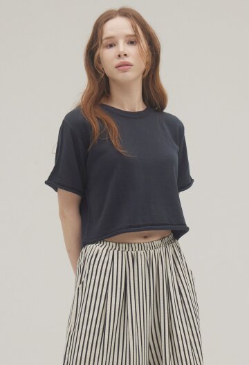 [두낫플랜] 롤업 반팔 여름니트_JJKT230403