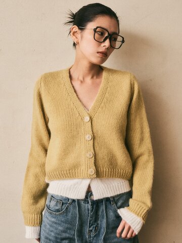 AR_Fake layered vivid cardigan_3color