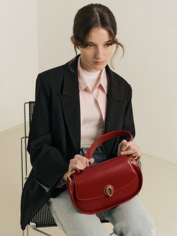 WD_Leather saddle handbag_RED