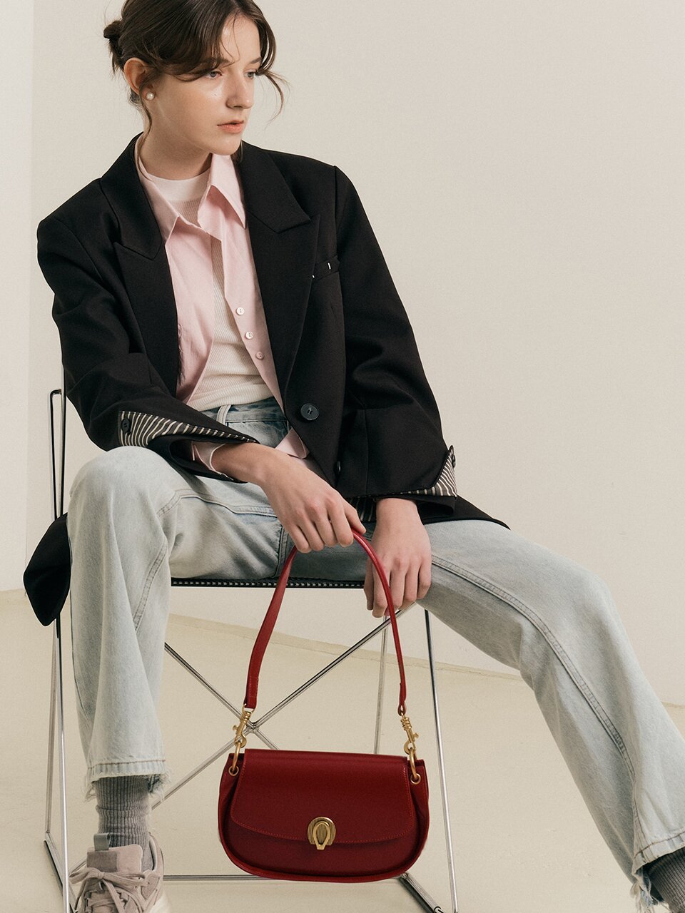 WD_Leather saddle handbag_RED