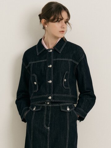 WD_Denim vintage short jacket