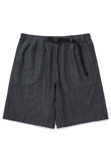 SL-LABEL BELTED DENIM SHORTS PANTS 블랙데님