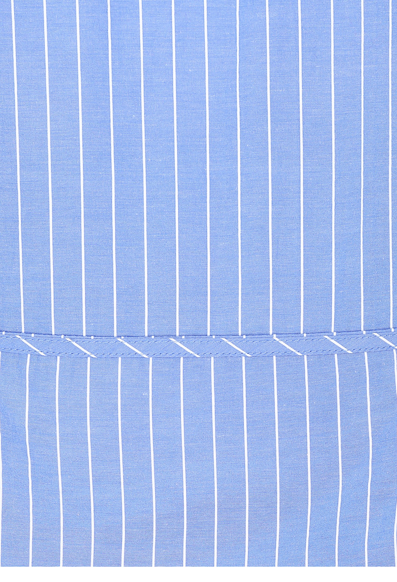 슬릿 칼라 패치 포켓 블라우스 (STRIPE BLUE)