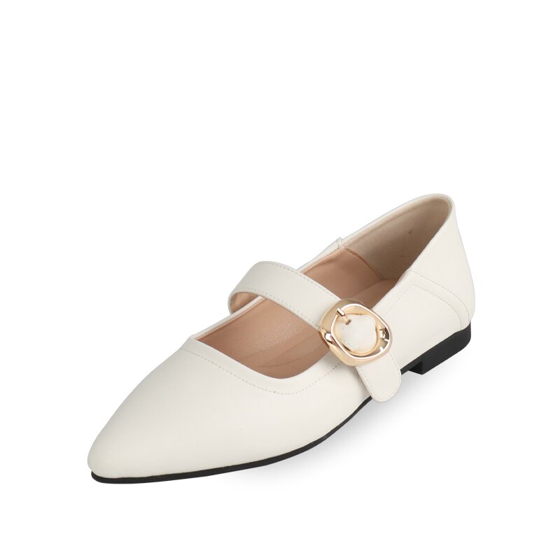 (머랭고) 천연소가죽 엘리제 메리제인슈즈 1cm M24S01L