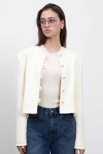 Pearl Button Round Jacket
