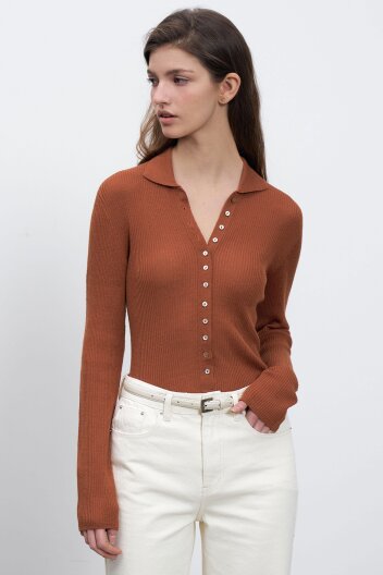 Wholegarment Collar Golgi Knit