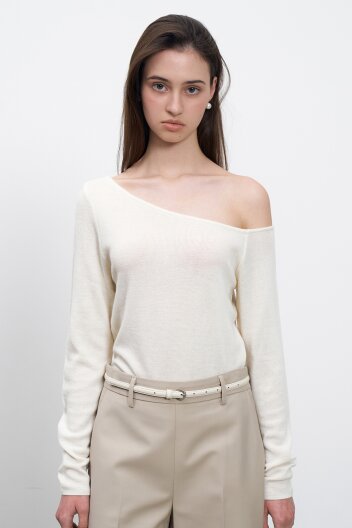 One Off Shoulder Knit