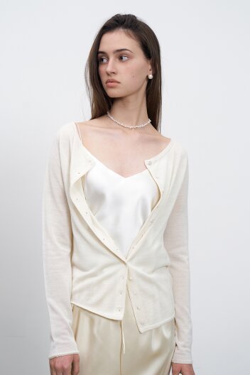 Wholegarment Two-way Cardigan